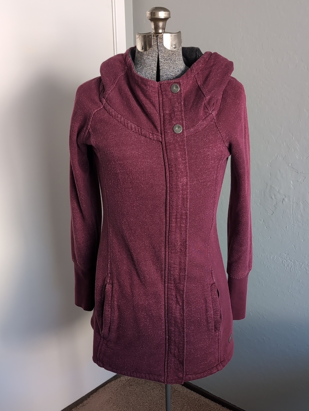 The North Face Women's Hooded Trench Coat in Plum